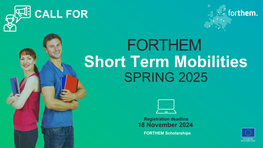 Call for applications for FORTHEM short-term mobilities